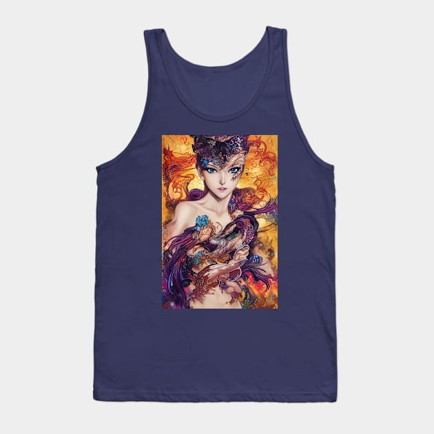 Cat Woman Shoujo Anime Tank Top by MuseMints